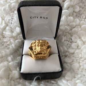 Versace Collection Gold Medusa Ring